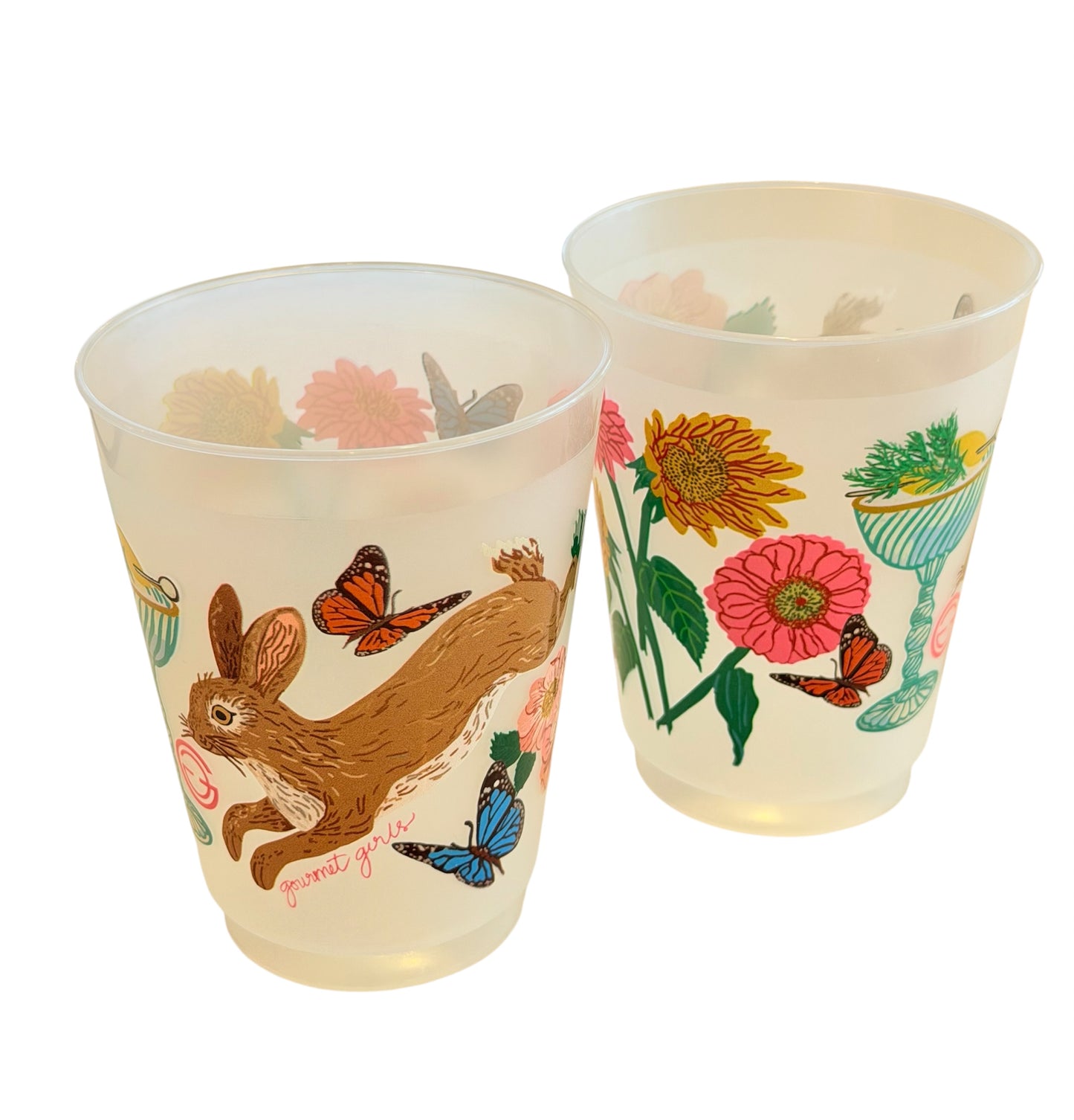 Bunny Shatterproof Cups, set of 10