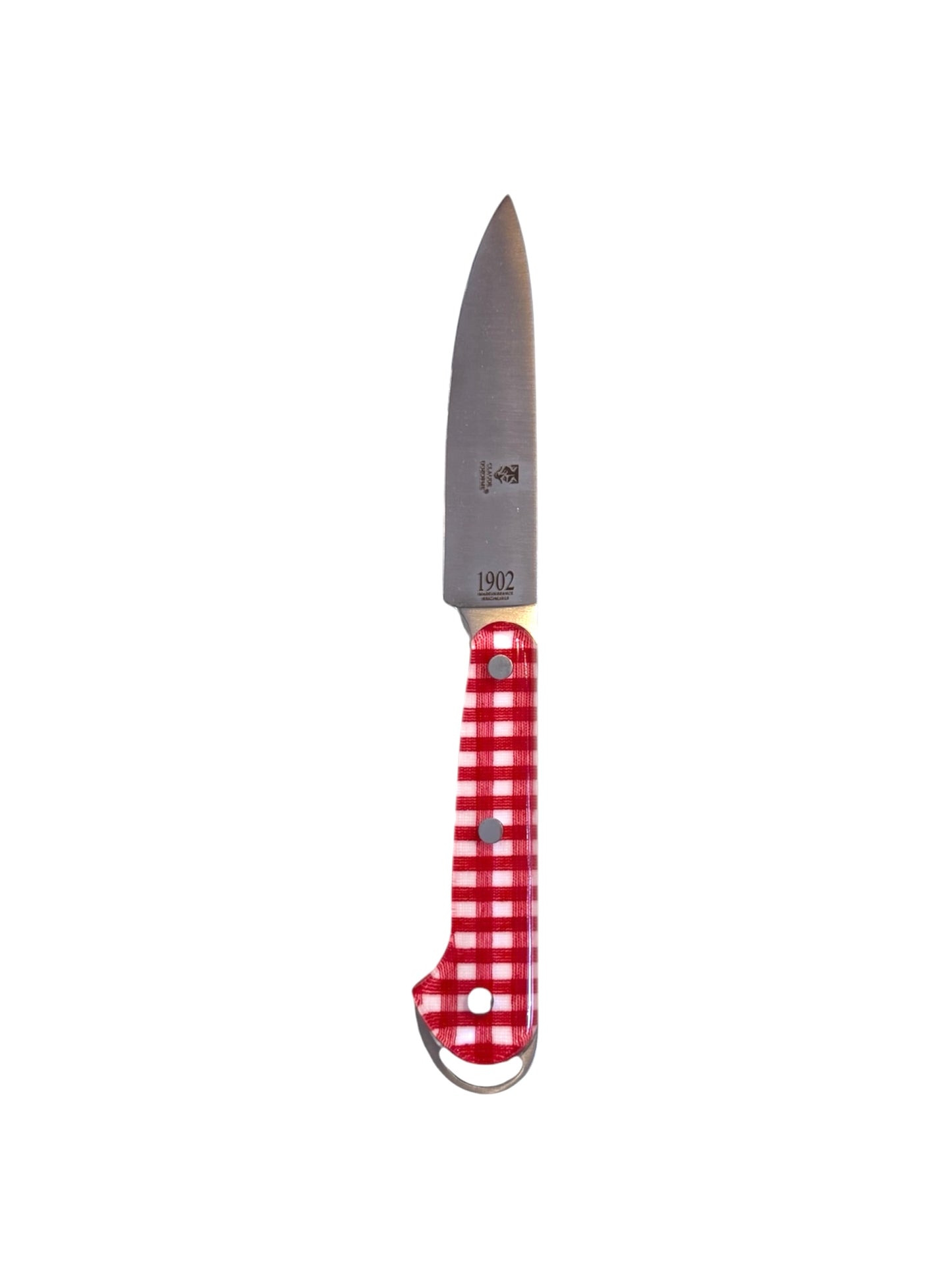 Dozorme 1902 Paring Knife- Red Plaid