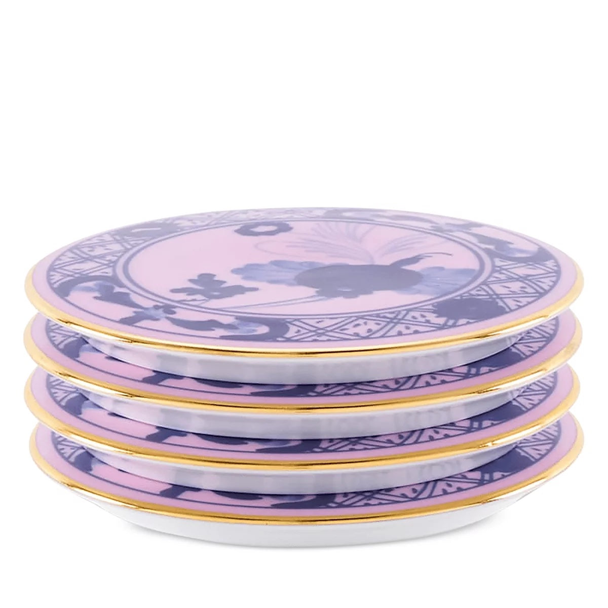 Oriente Italiano Azalea 4pc. Coaster Set by Ginori 1735