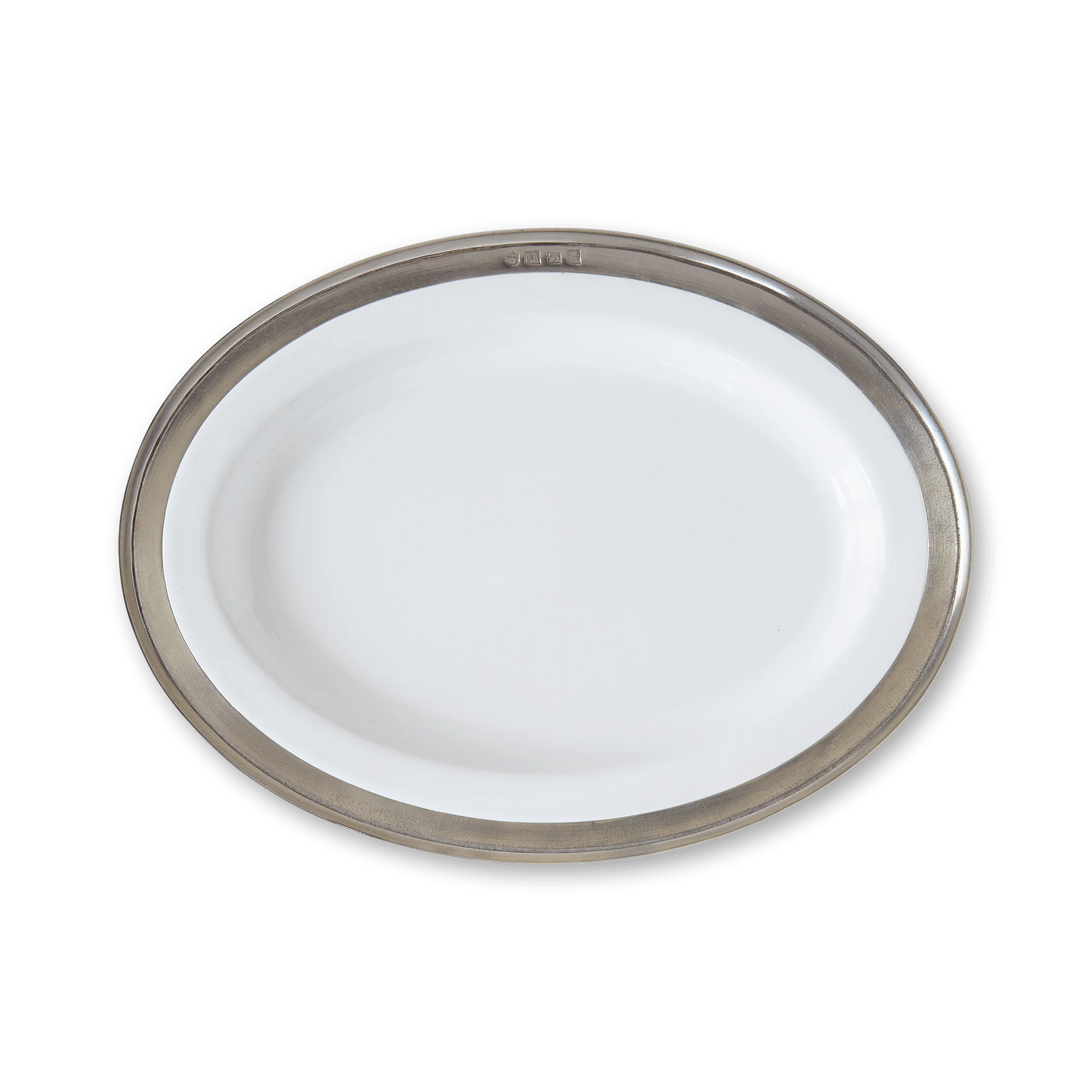 Match Oval Serving Platter White