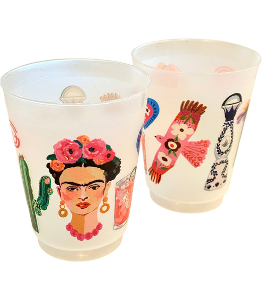 Frida Margarita Shatterproof Cups set of 10