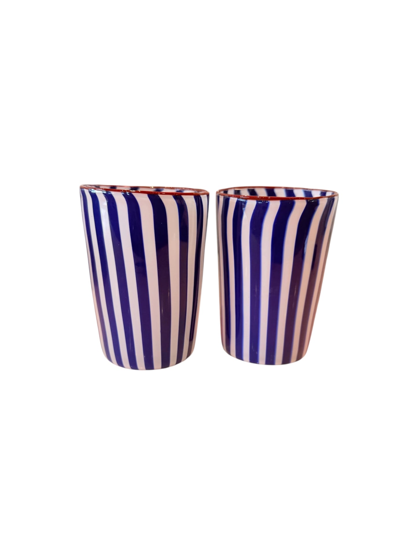 Venetian navy Striped Tumbler-Set of 2