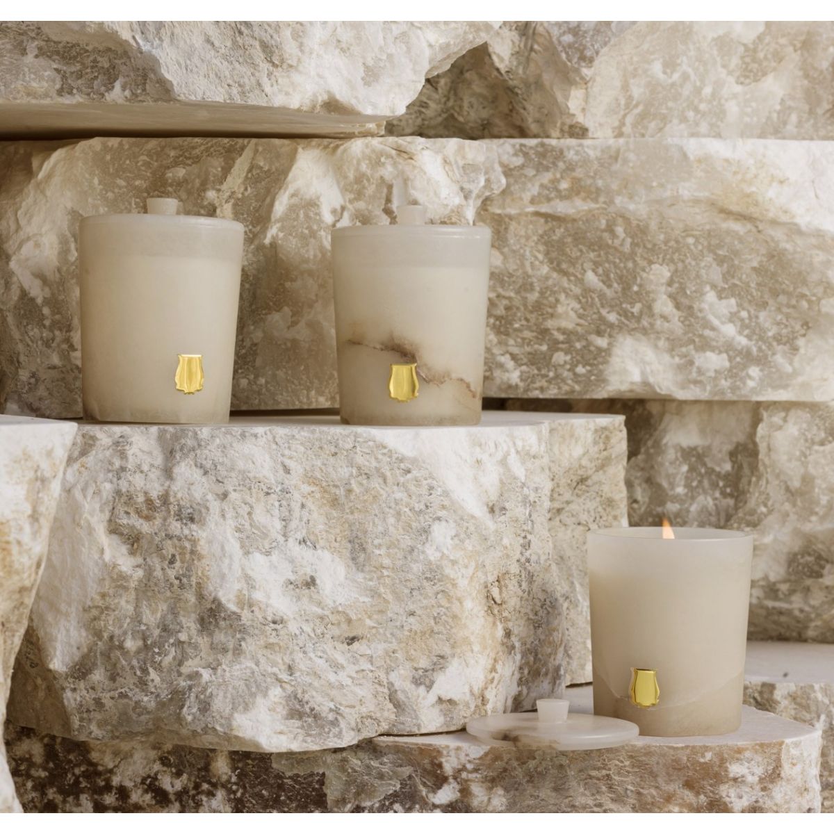 Atria Alabaster Candle
