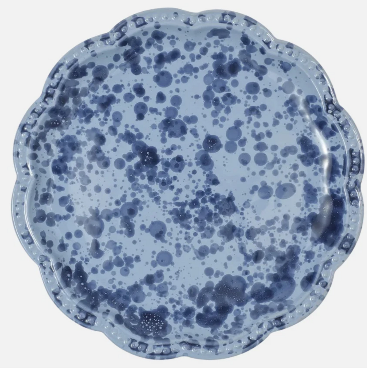 Speckled Dinner Plate - Blue
