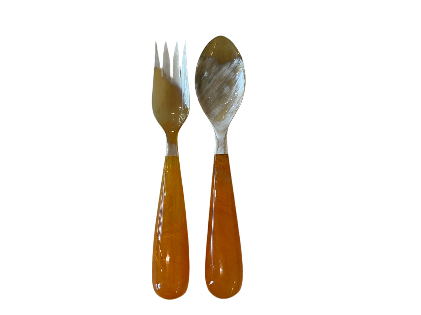 Large Resin Servers Rusty Orange