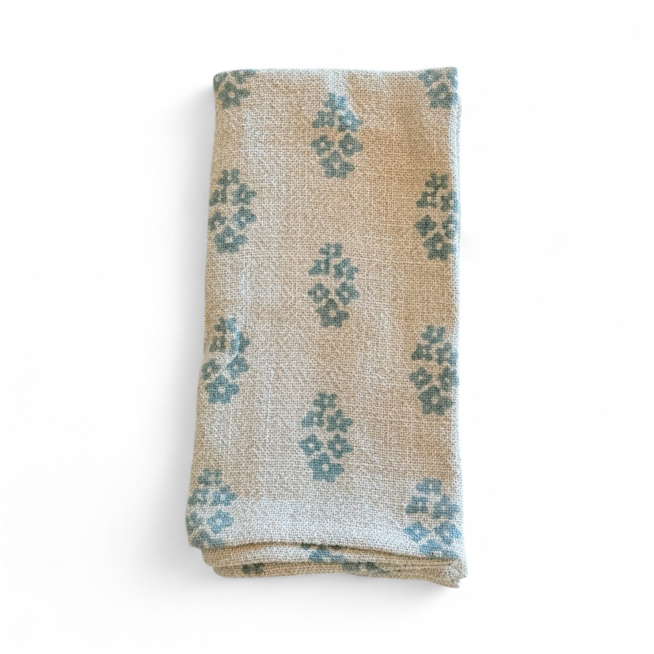 Woven Linen Napkin - Light Blue, Set of 6