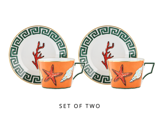 Il viaggio di Nettuno Tea Set for Two by Ginori 1735