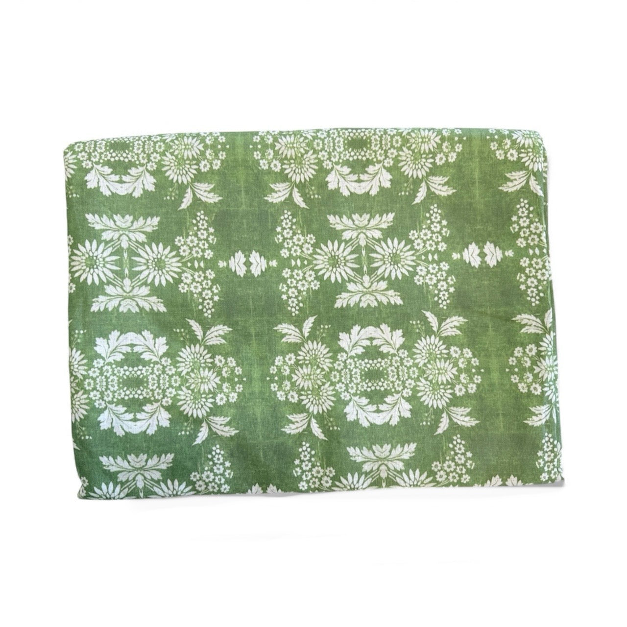 Forest Green Linen Tablecloth 70x118in