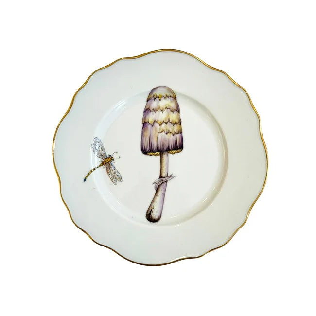 Anna Weatherly Forest Mushrooms Salad/Dessert Plate 6