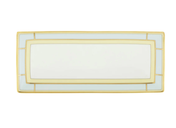 Diva Celeste Rectangular Flat Tray by Ginori 1735