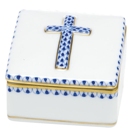 Herend Blue Prayer Box