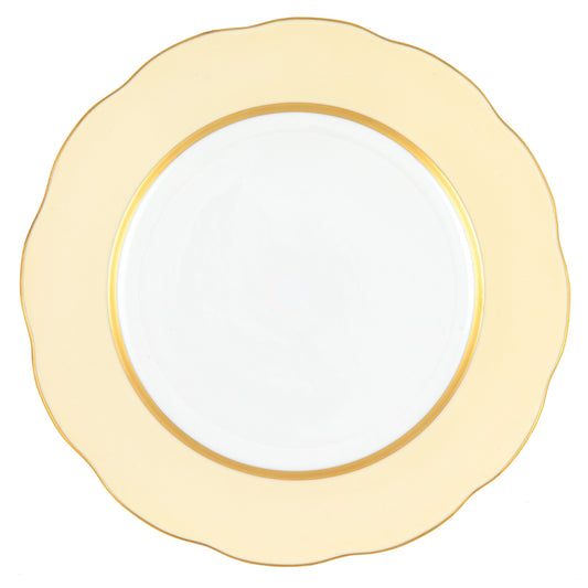 Herend Silk Ribbon Dessert Plate - Beige