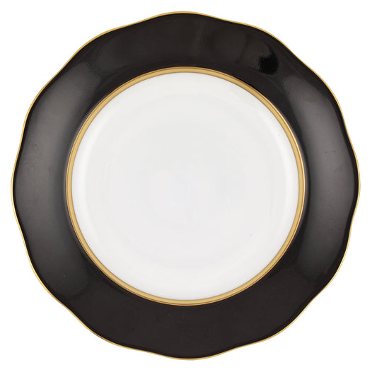 Herend Silk Ribbon Dessert Plate - Black