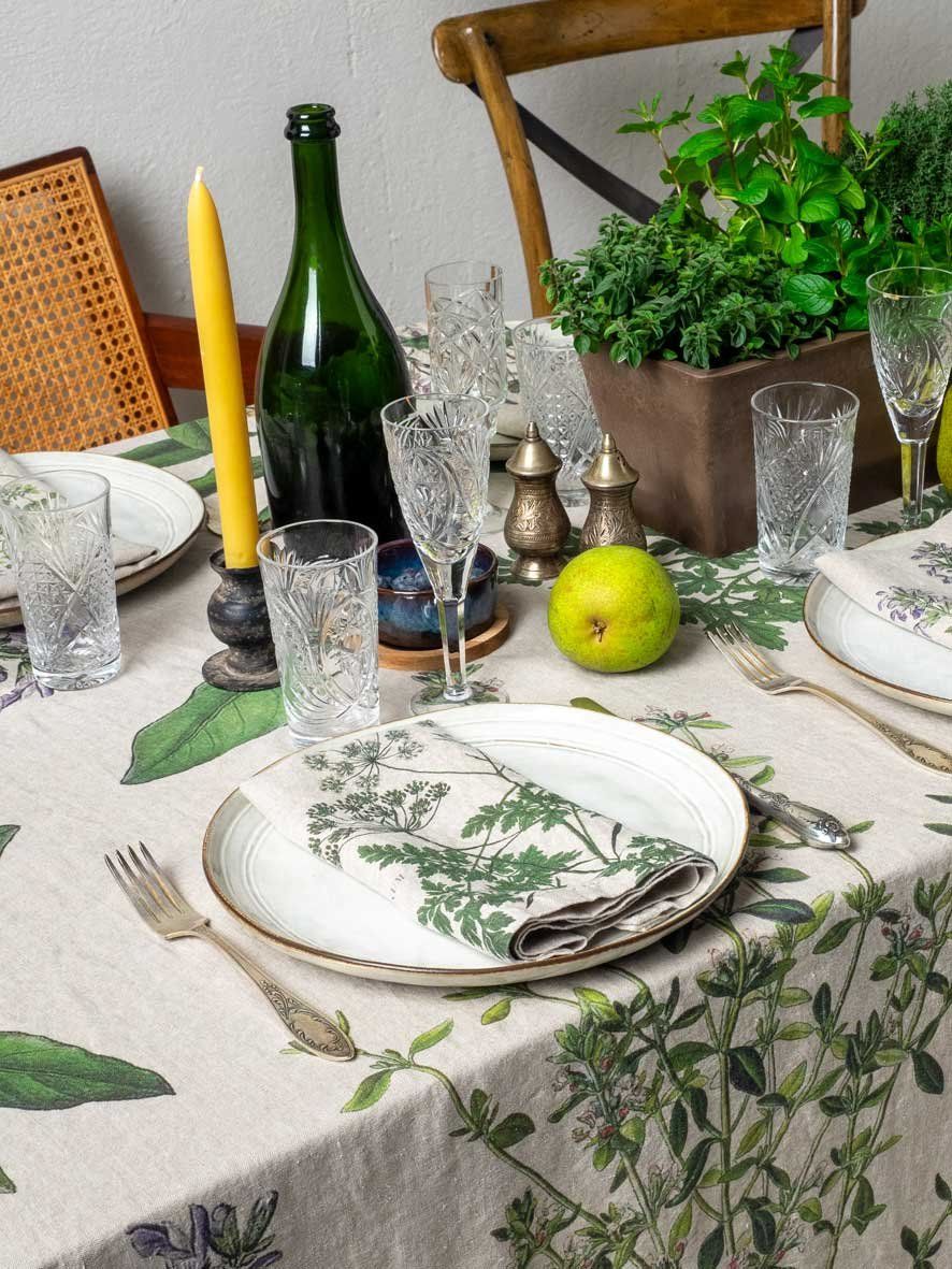67x130in Fine Herbs Tablecloth