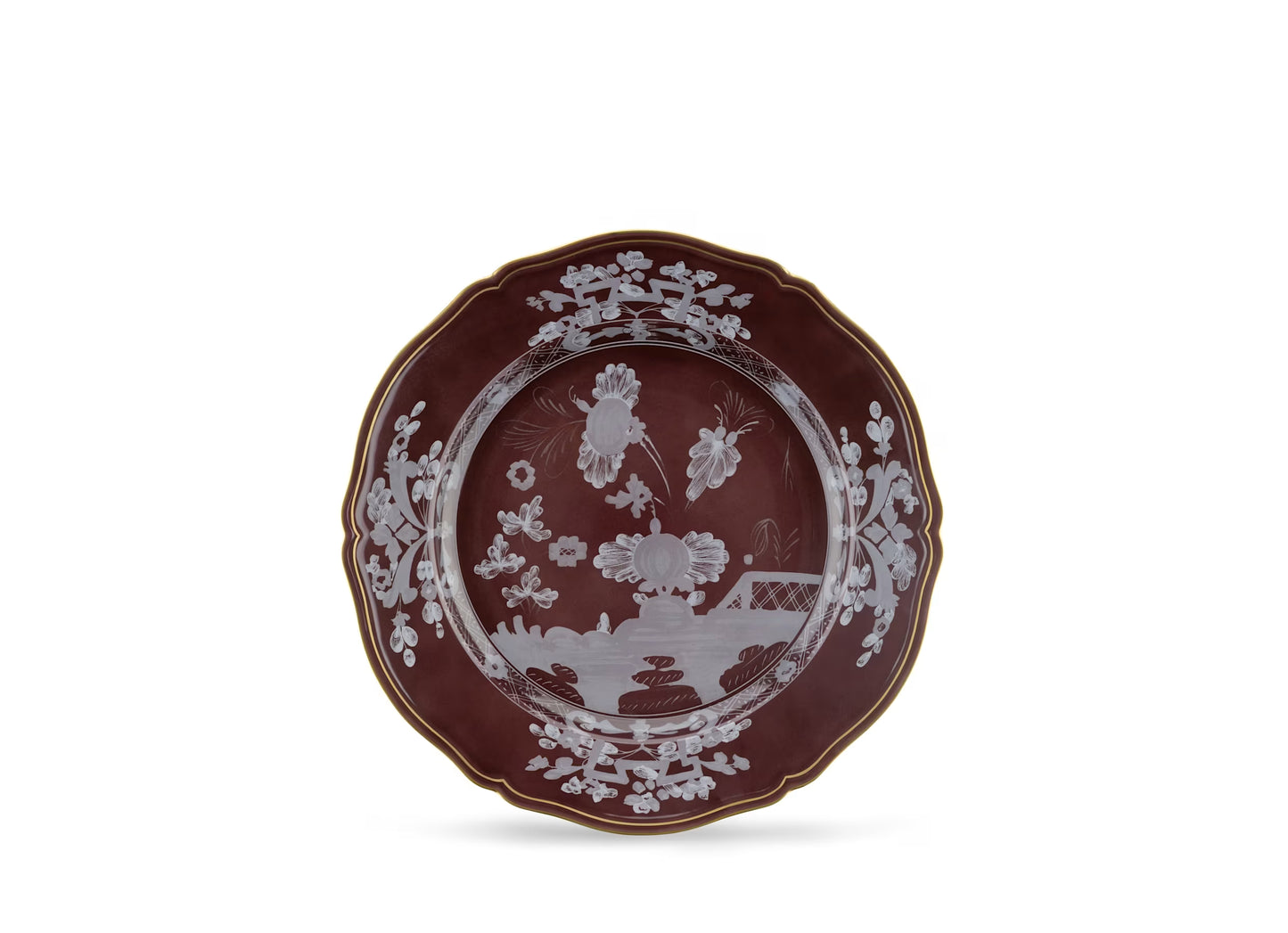 Oriente Italiano Castagna Round Platter by Ginori 1735
