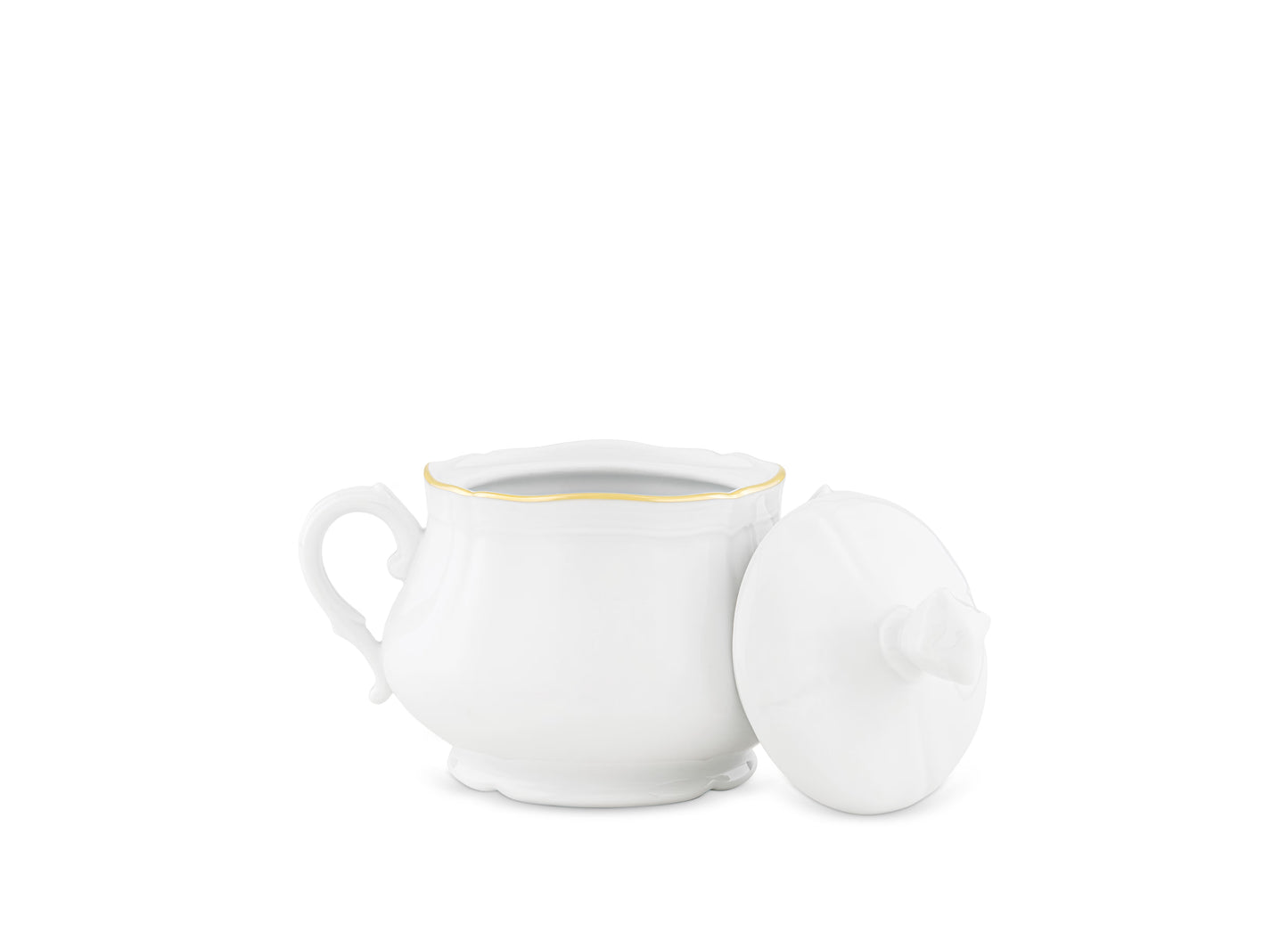 Corona Gold Sugar Bowl by Ginori 1735