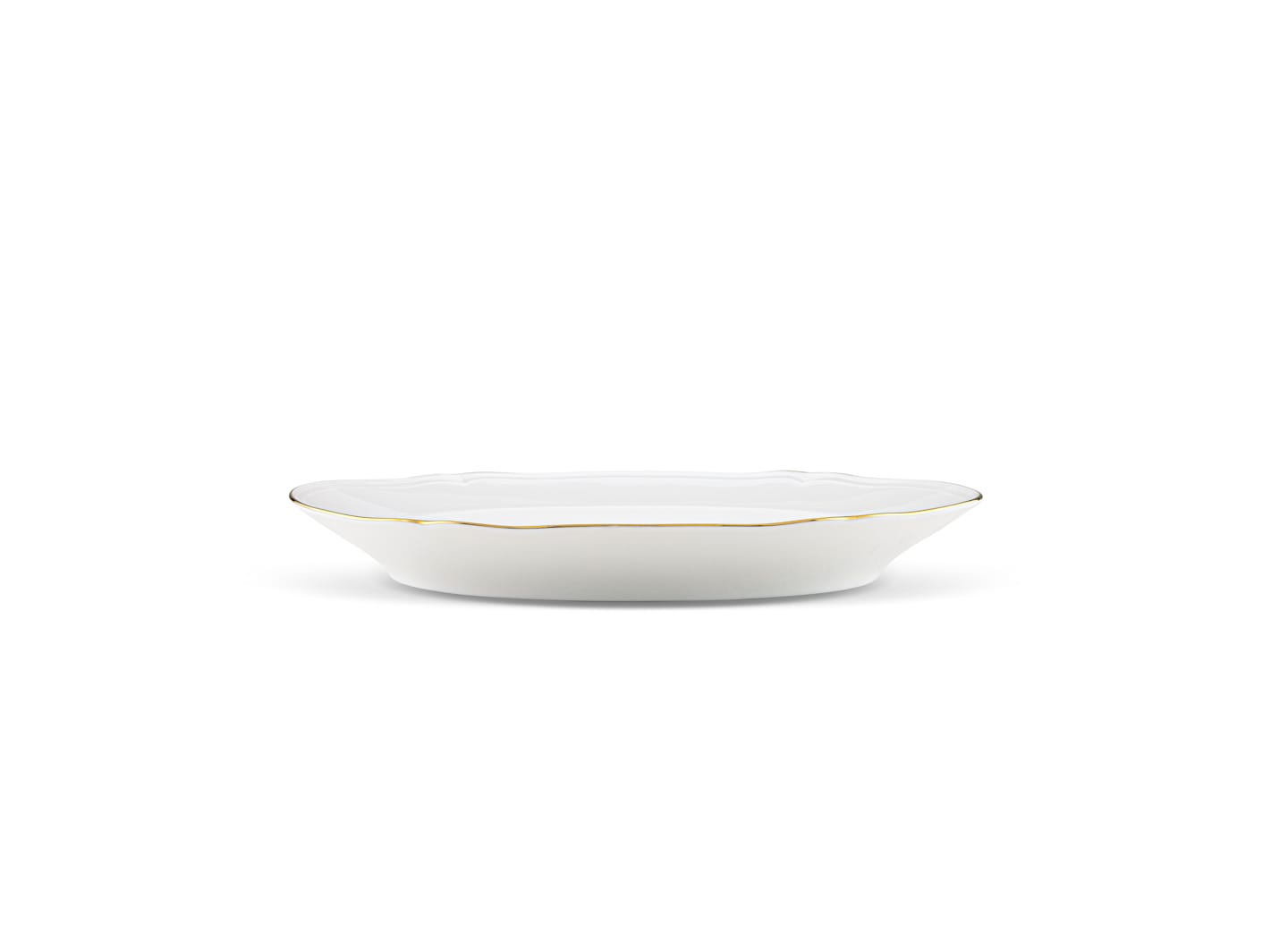 Corona Large Gold Oval Platter by Ginori 1735