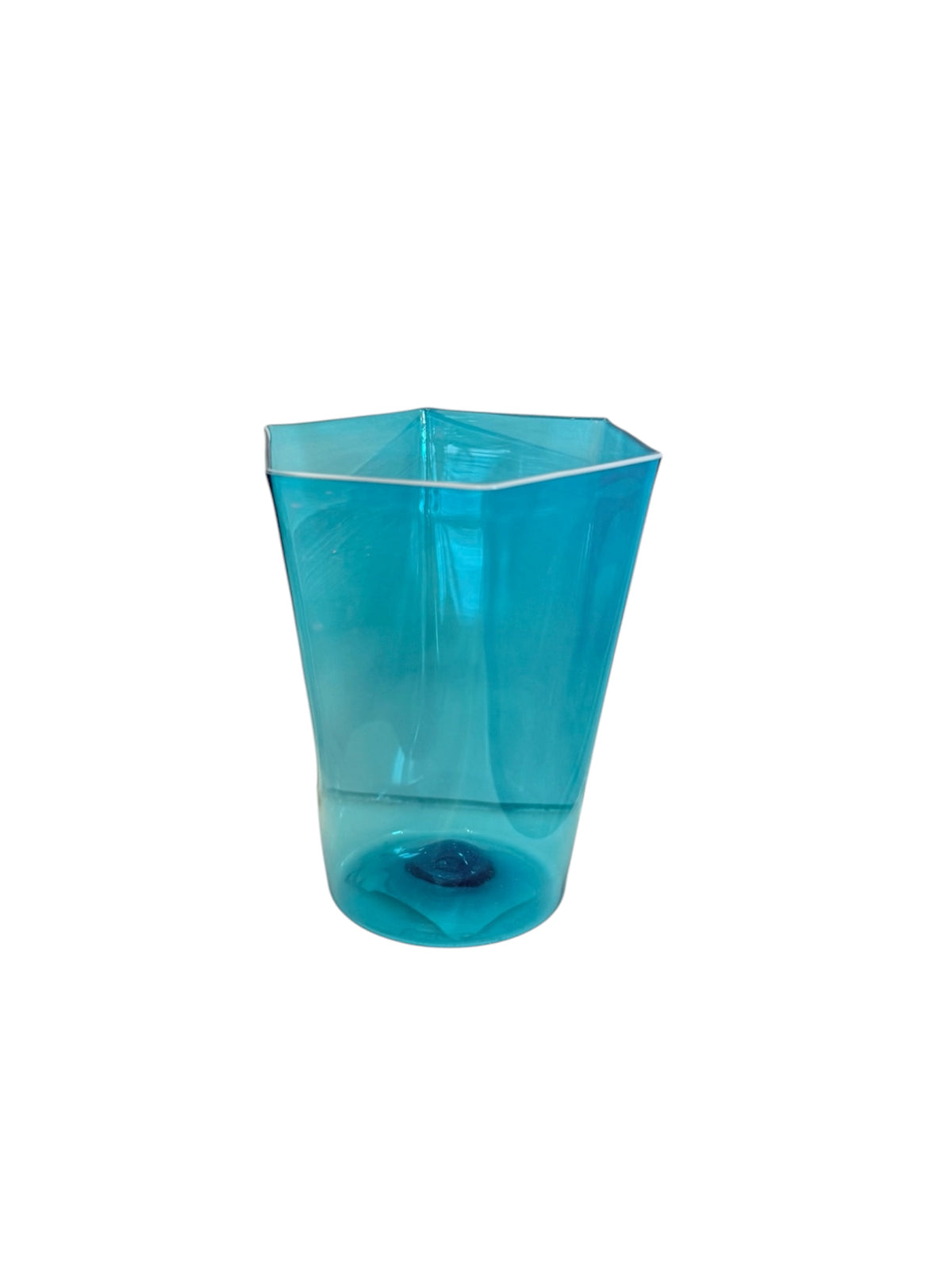 Aqua Blue Glasses - Set of 4