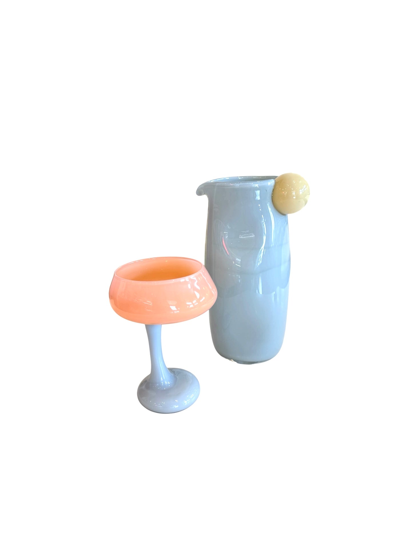 Helle Mardahl The Signature Glass in Apricot and Blueberry Ice Cream