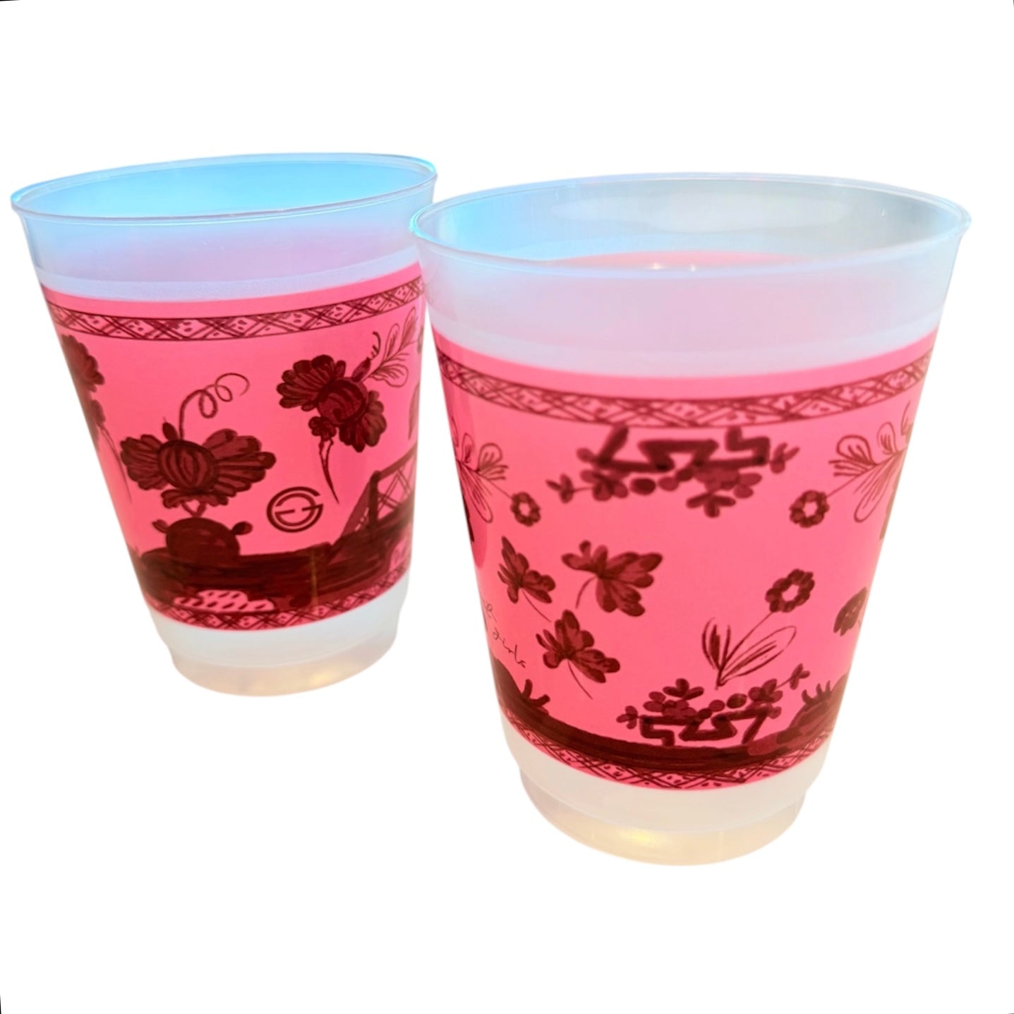 Florentine Floral Shatterproof Cups set of 10