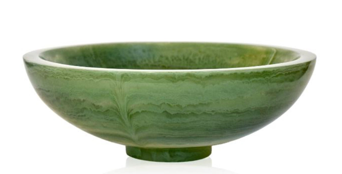 Large Resin Salad Bowl Sage