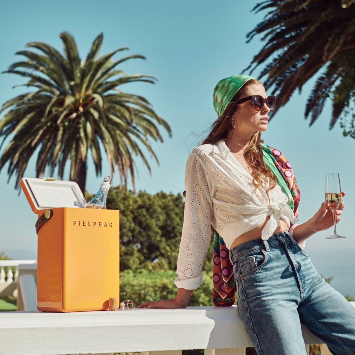 Fieldbar Drinks Box Cooler in Orchard Orange