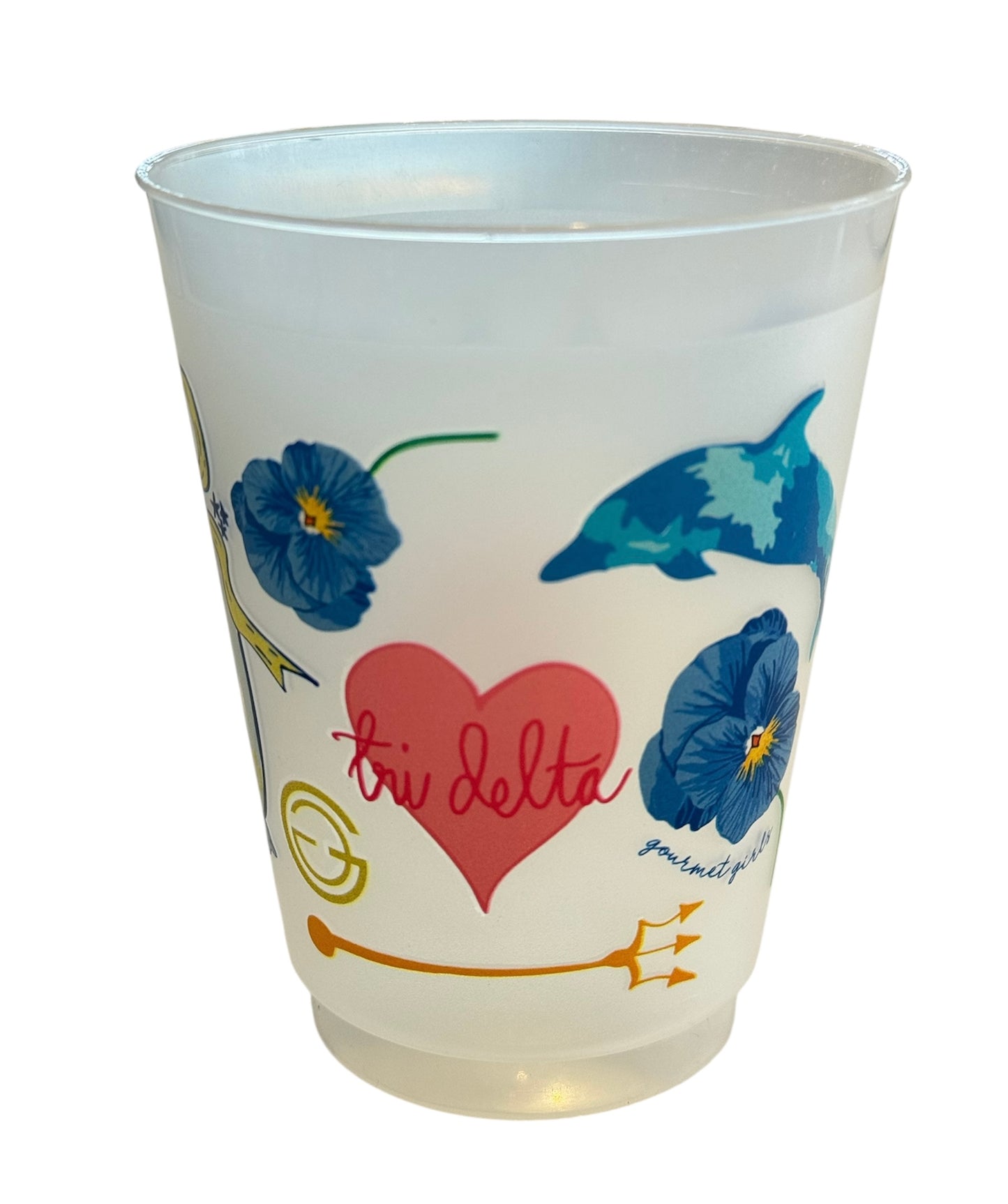 Tri Delta Shatterproof Cups set of 10