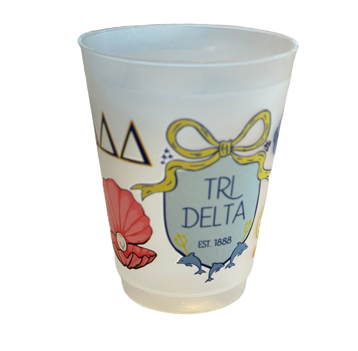 Tri Delta Shatterproof Cups set of 10