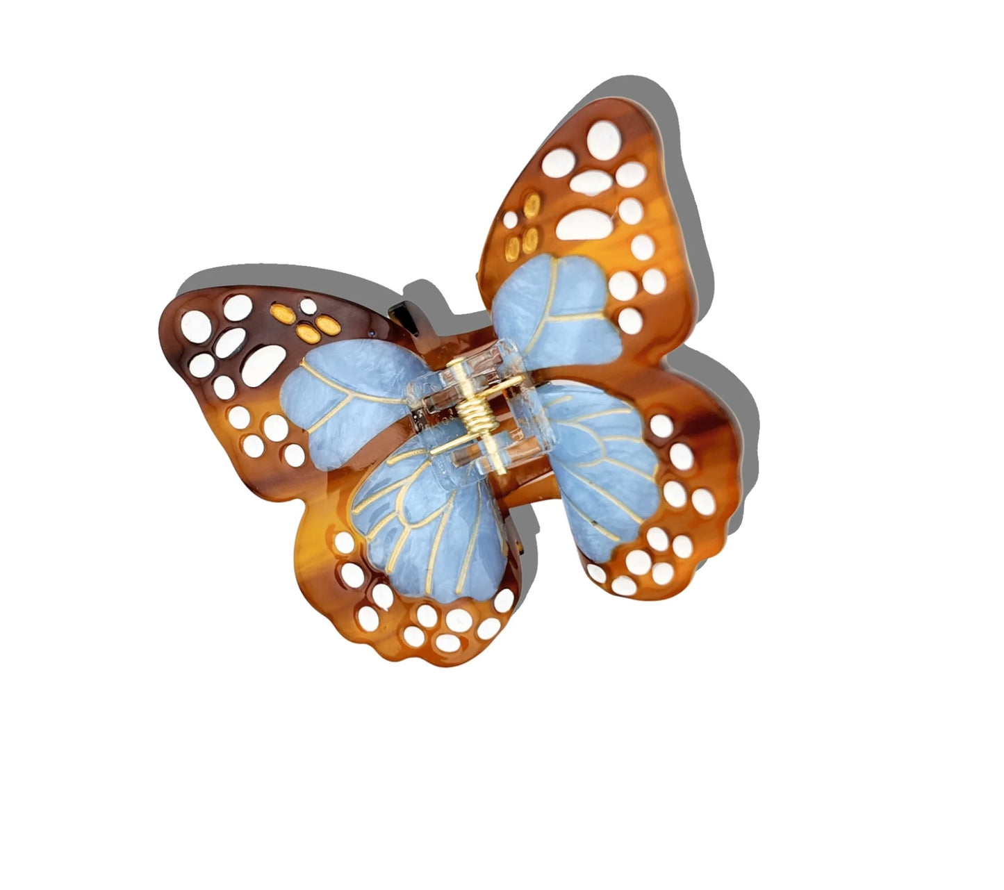 Hand-Painted Boho Monarch Claw Clip