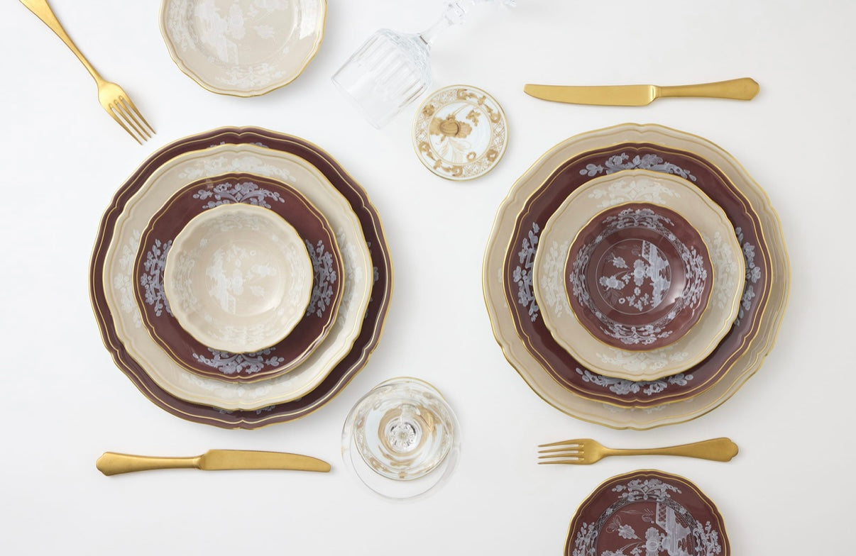 Oriente Italiano Meringa Salad / Dessert plate by Ginori 1735