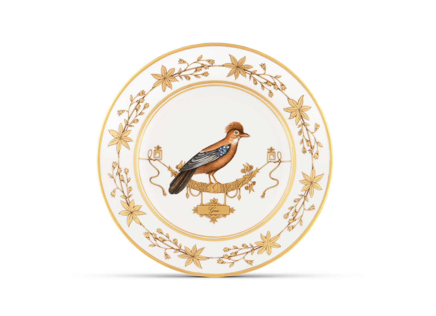 Volière Geai Flat Plate by Ginori 1735