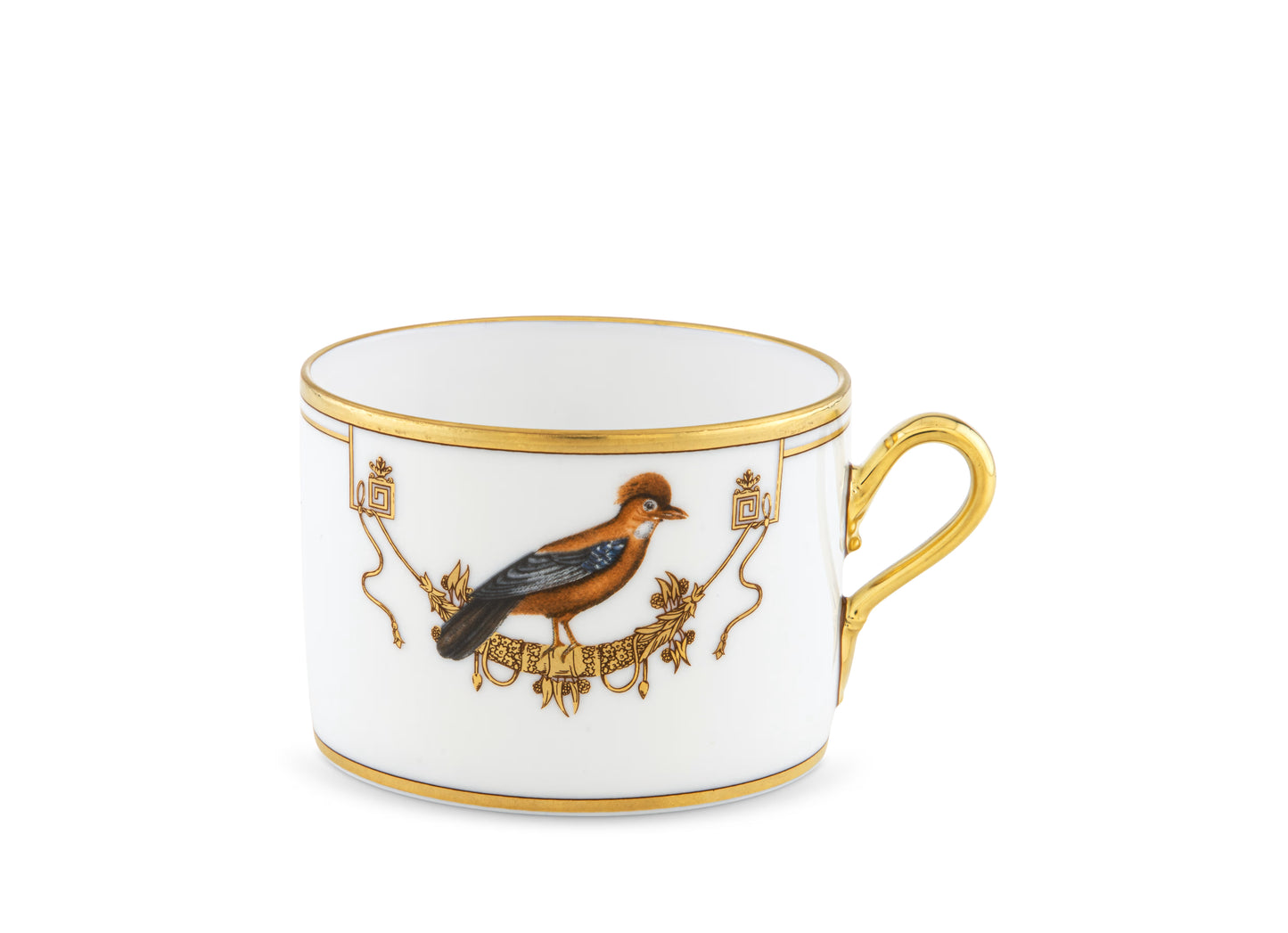 Volière Geai Teacup + Saucer by Ginori 1735