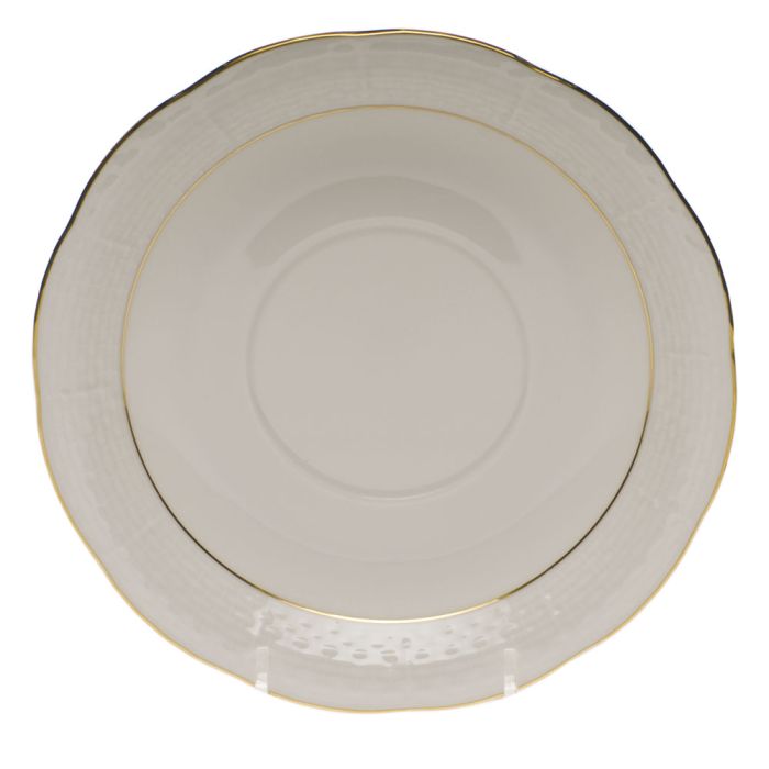 Herend Golden Edge Cream Soup Plate-