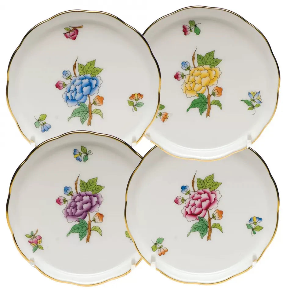 Herend Coaster Boxed Set Of 4 Multicolor 4 in D * Pre-Order*