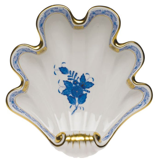 Herend Large Shell Dish Blue