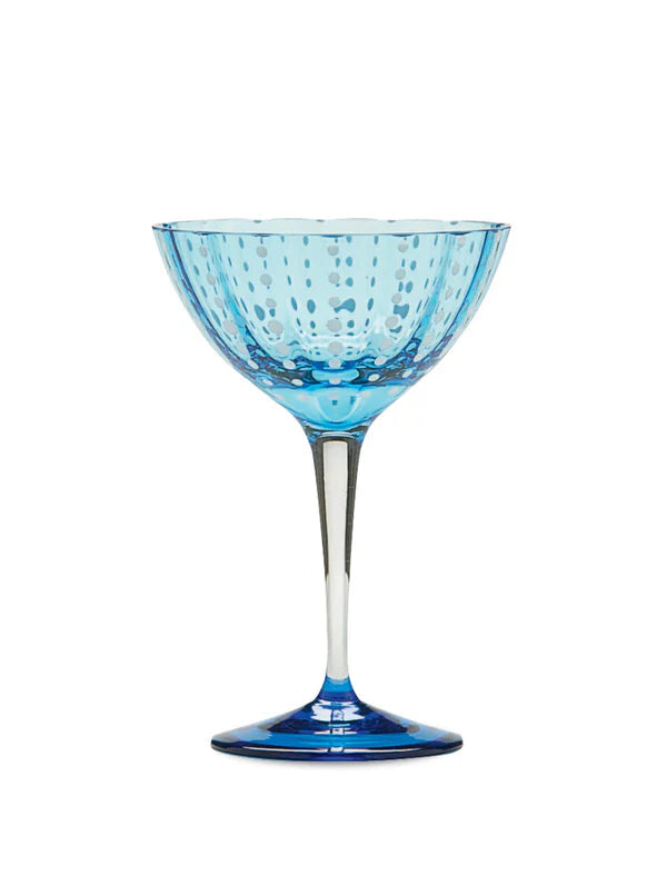 Perle Aquamarine Cocktail Glasses set of 2