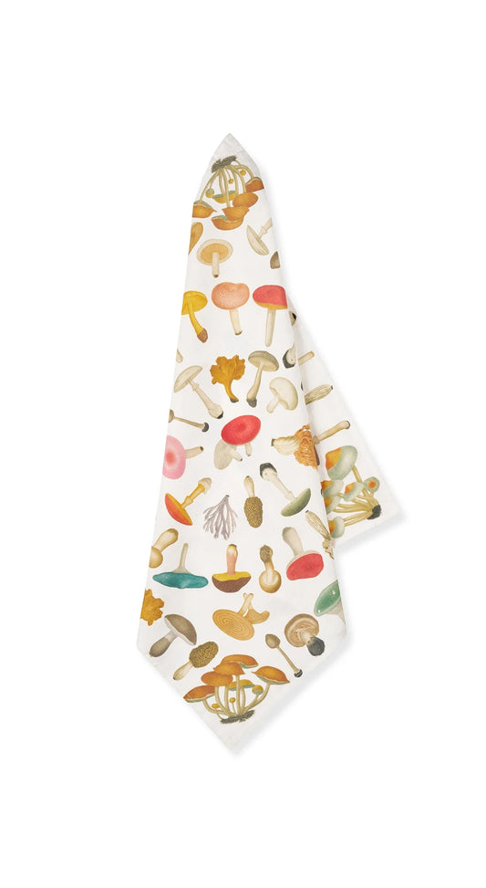 White 'Fungi' Linen Napkin