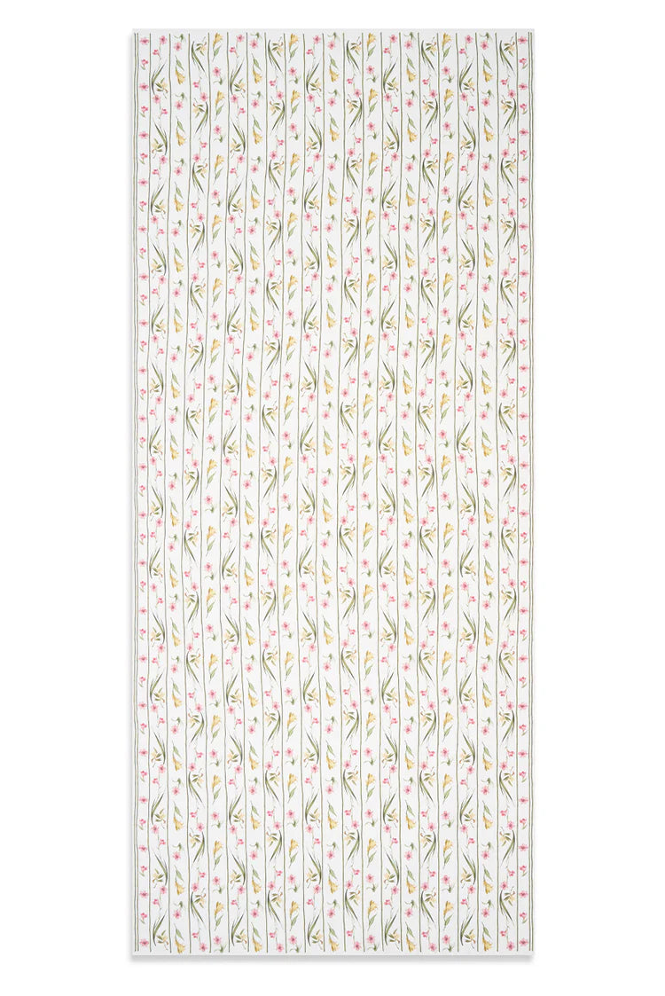 Gladioli Linen Tablecloth - 65x150 inches