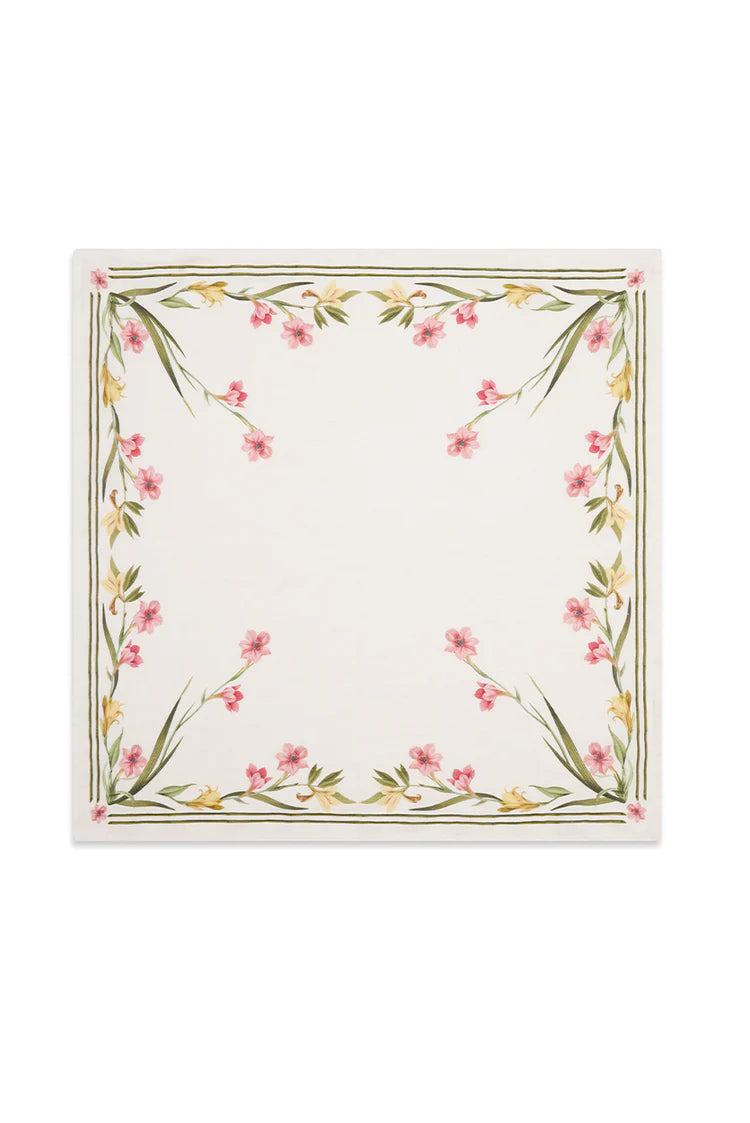 Set of 6 Gladioli Linen Napkins