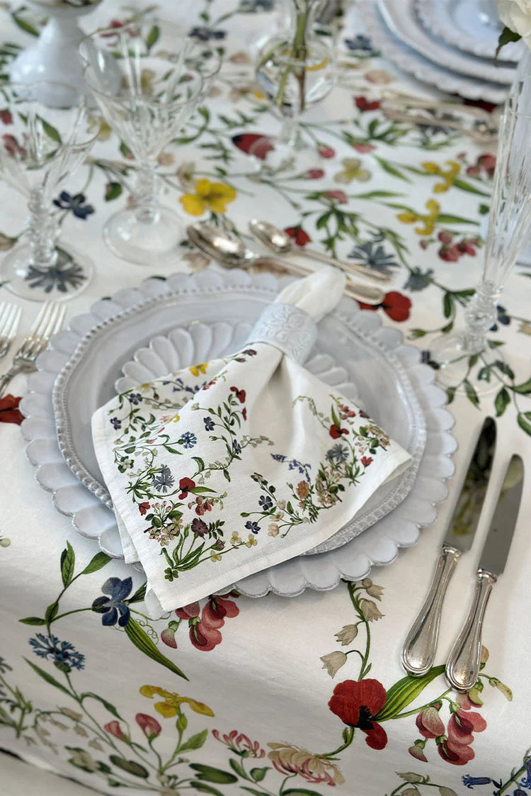 Botanical Wildflower' Linen Napkin, Set of 6