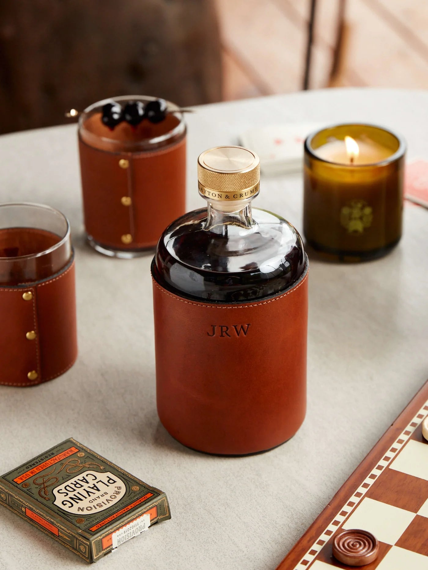 Leather Decanter
