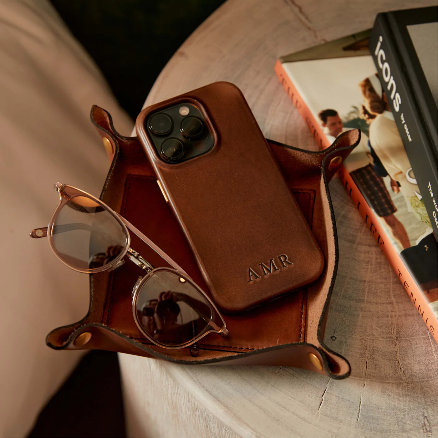 Leather Valet Tray