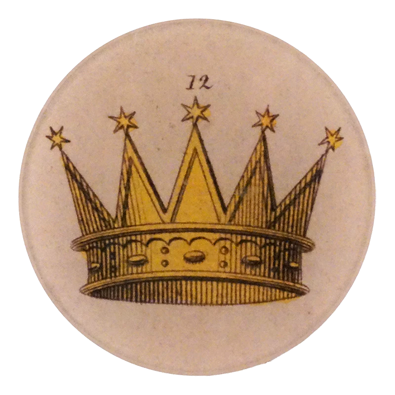 Crown #12 4” Round Plate