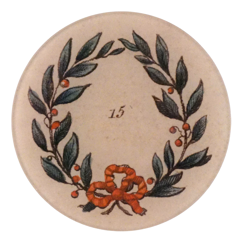 Wreath #15 5 1/4" Round Plate
