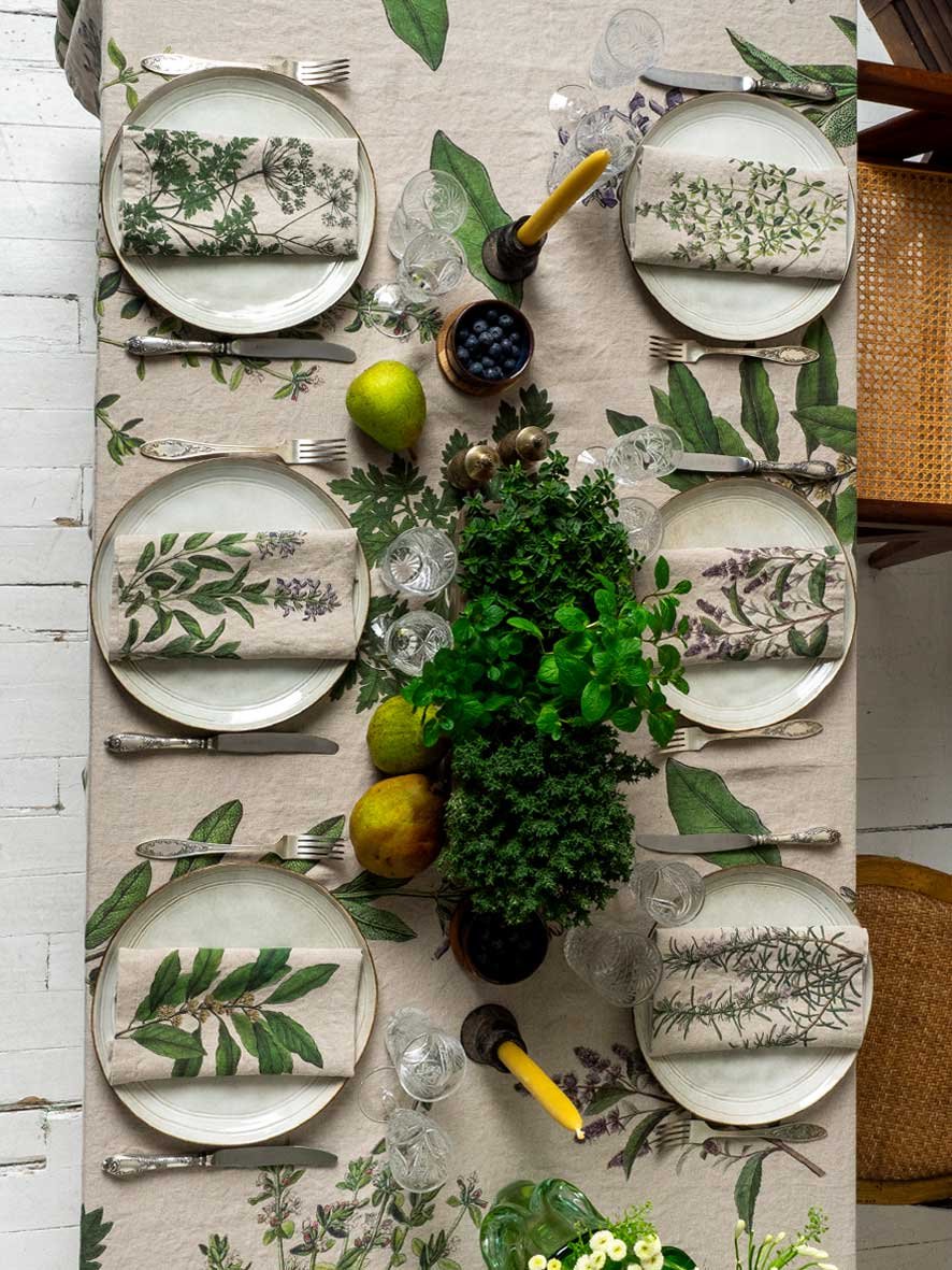 Set of 6 Fine Herb Napkins