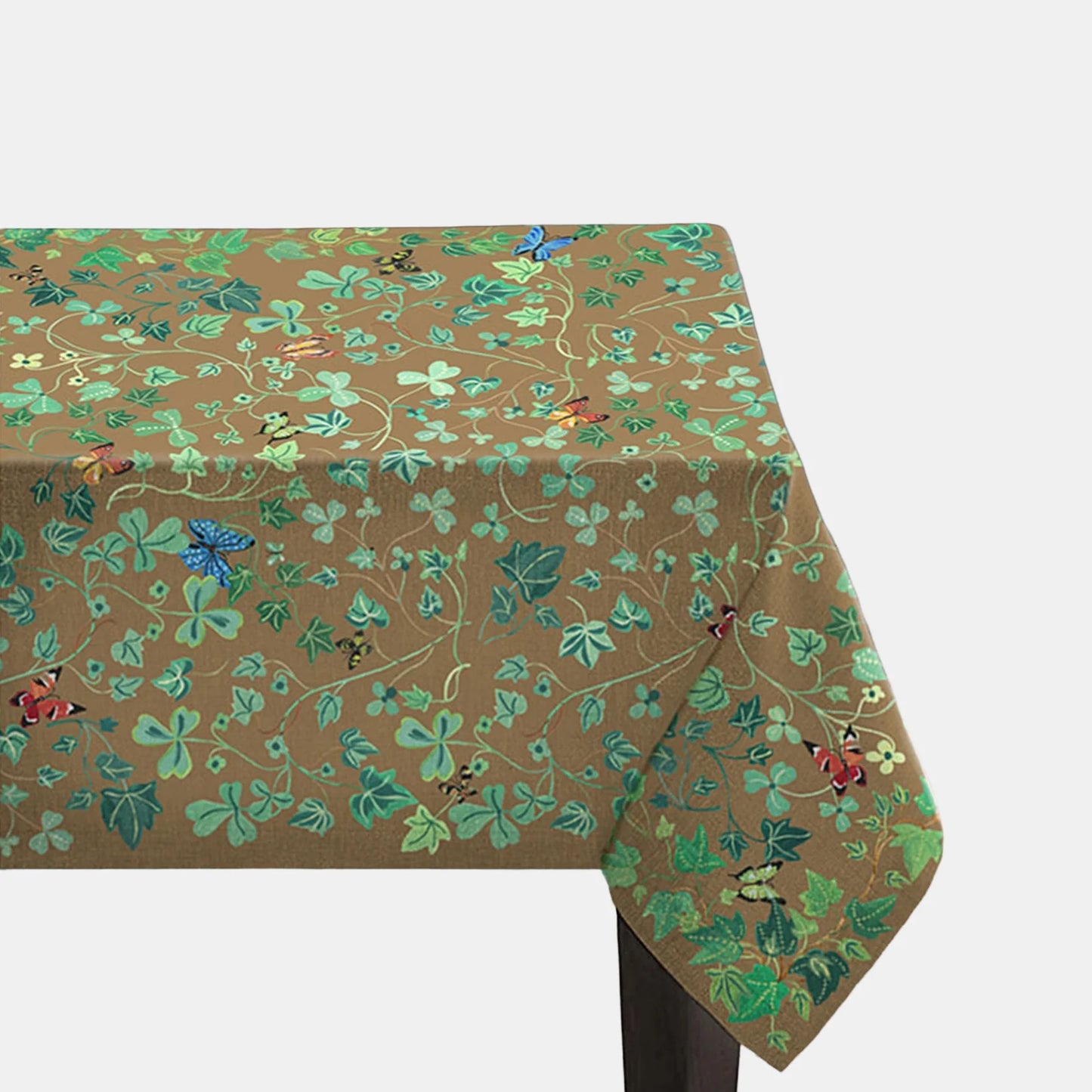 Ivy Cocoa Tablecloth 65x118”