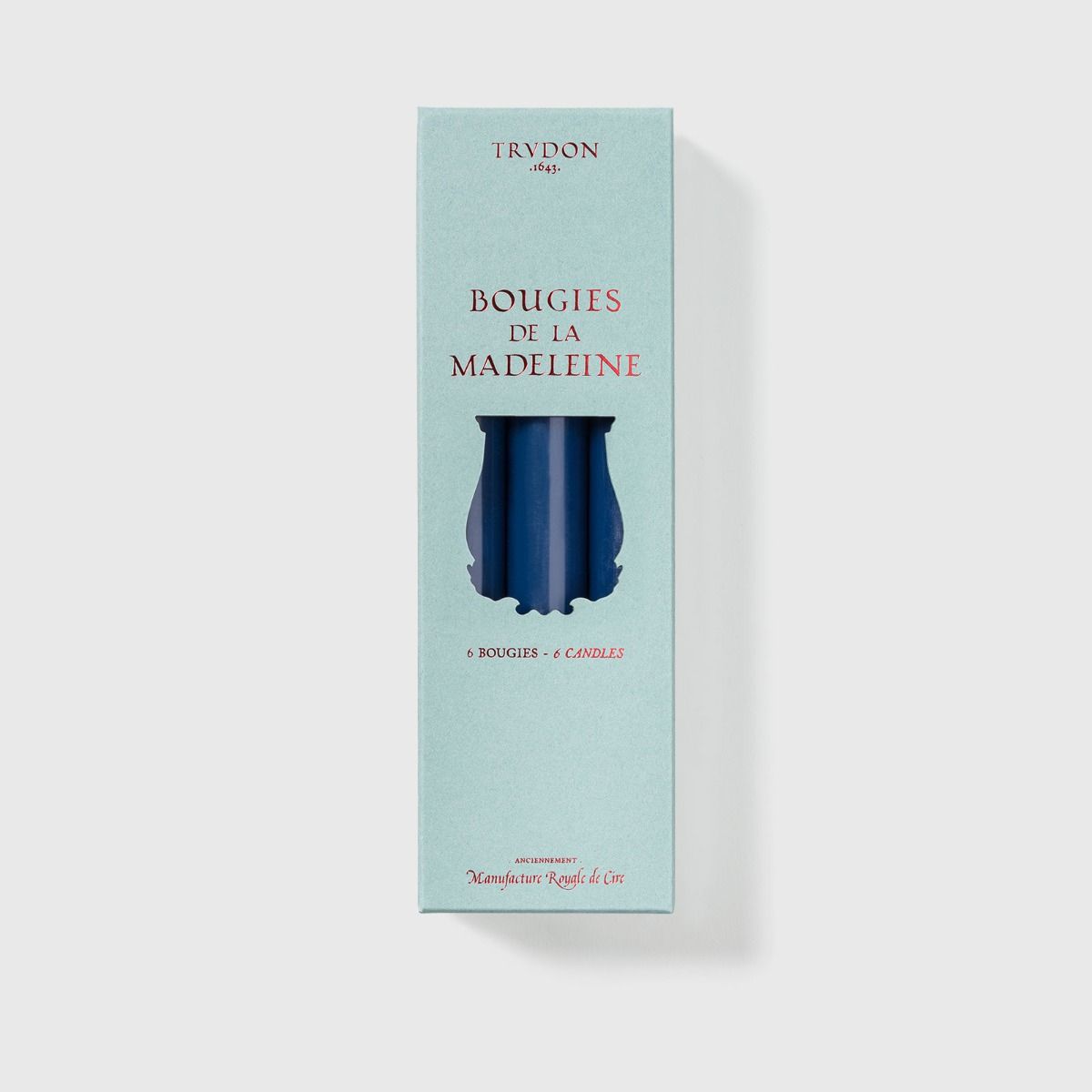 Navy Blue Madeleine Taper Candle