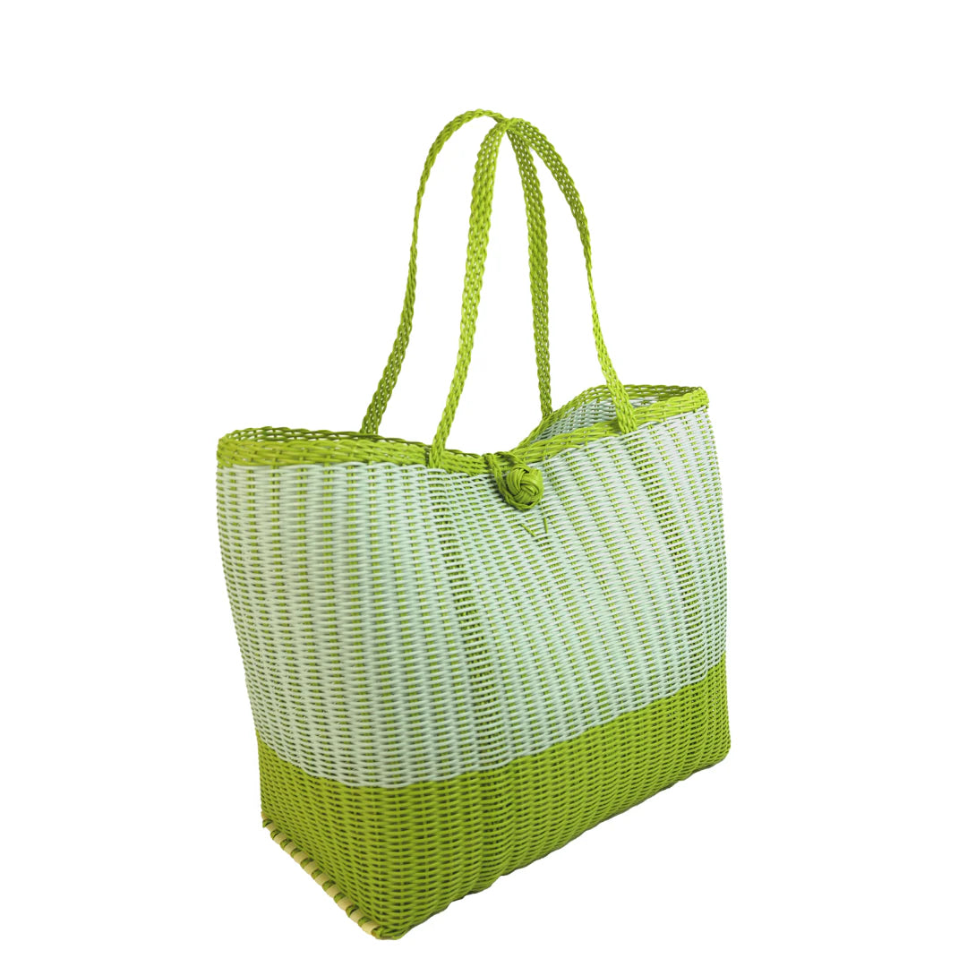 The Lilley Line Medium Market Bag in Seaglass/Pear