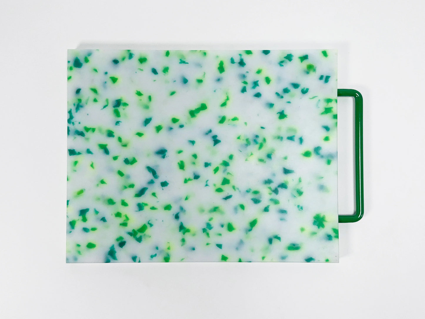 Large Green and White Cutting Board
