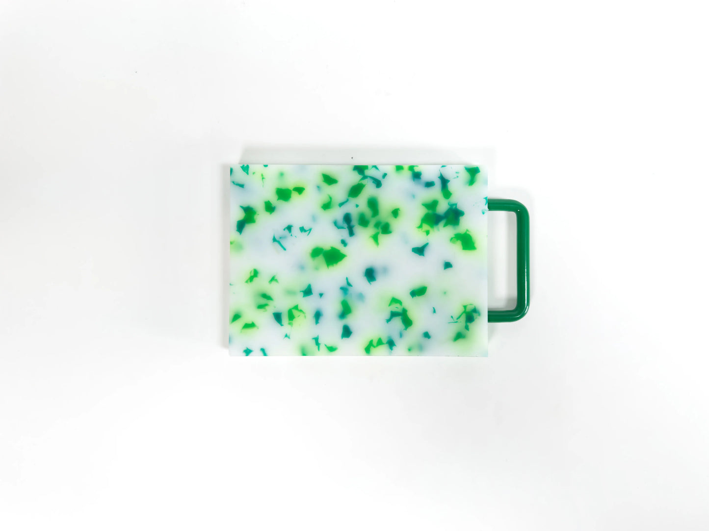 Small Green and White Cutting Board